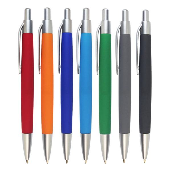 Promo Click-Action Plastic Ballpoint Pen - Single Colour Logo Printed