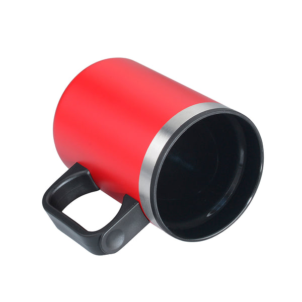 Lou Double Wall Camping Mug with Handle - 14oz - Custom Screen Printing or Full Colours Logo Printing