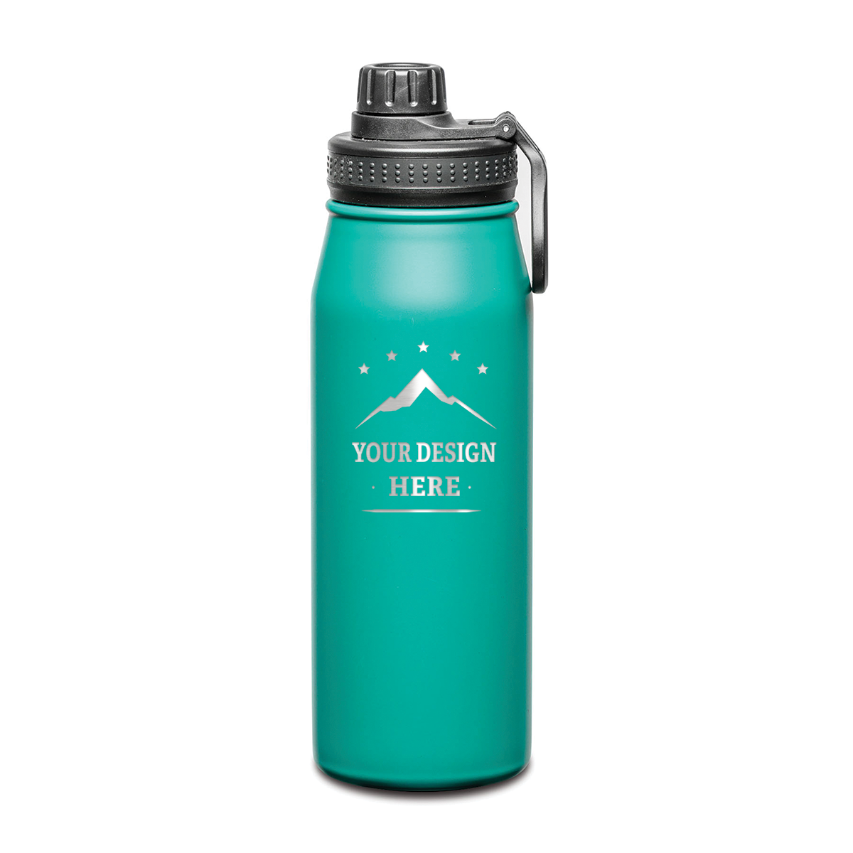 Cienega SS Double Wall Vacuum Insulated Water Bottle w/ Twist Chug Lid - 27oz - Custom Laser Engrave Printing - 12pcs to Start