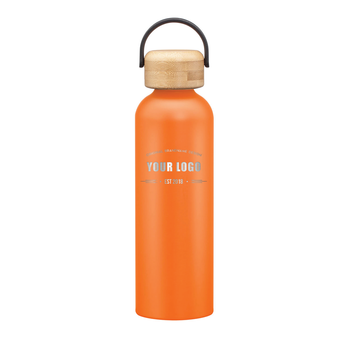Greenstone Aluminum Water Bottles - 24oz - Laser Engraved Logo - 25pcs to Start