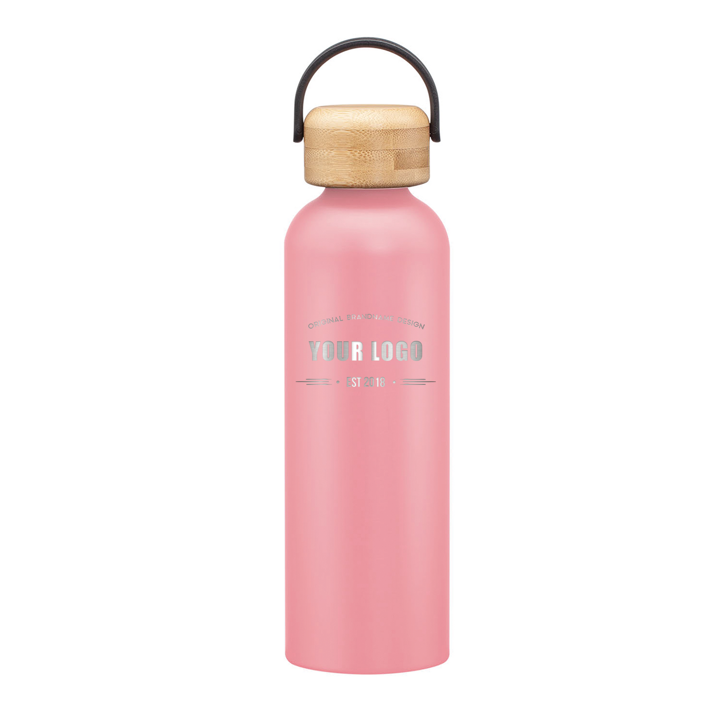 Greenstone Aluminum Water Bottles - 24oz - Laser Engraved Logo - 25pcs to Start