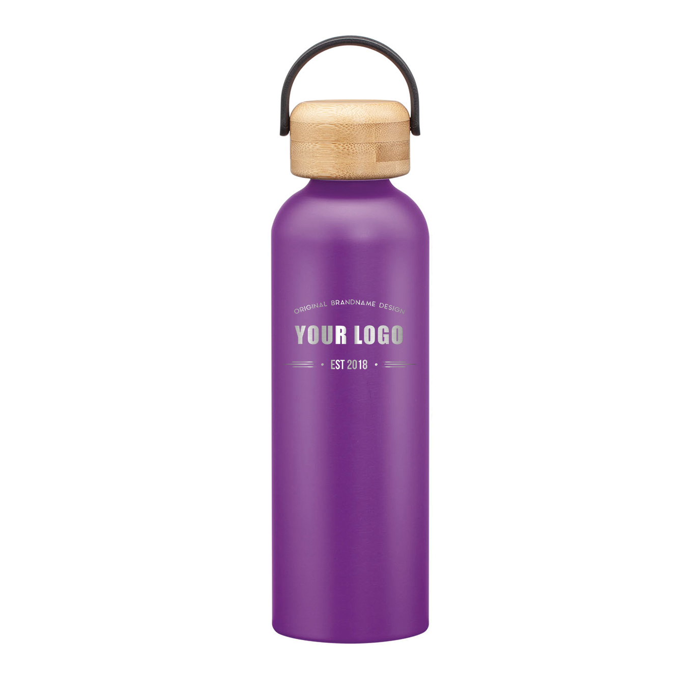 Greenstone Aluminum Water Bottles - 24oz - Laser Engraved Logo - 25pcs to Start