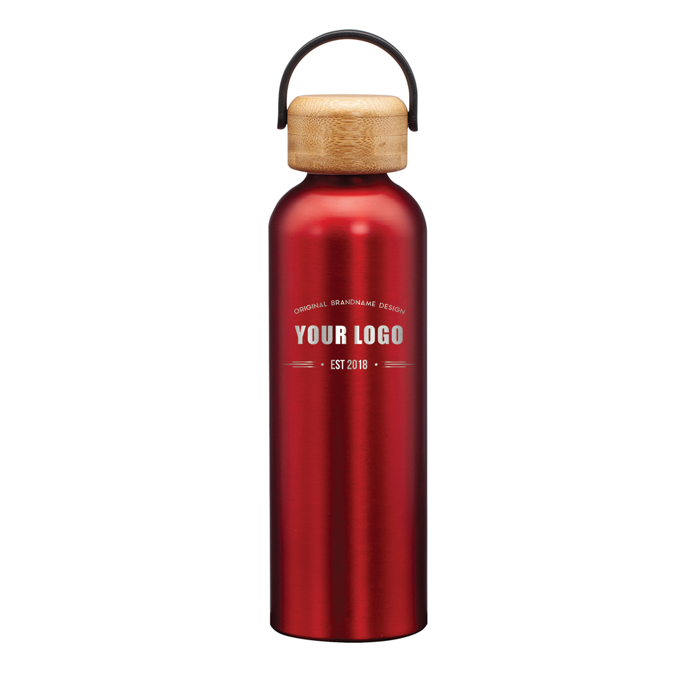 Greenstone Aluminum Water Bottles - 24oz - Laser Engraved Logo - 25pcs to Start