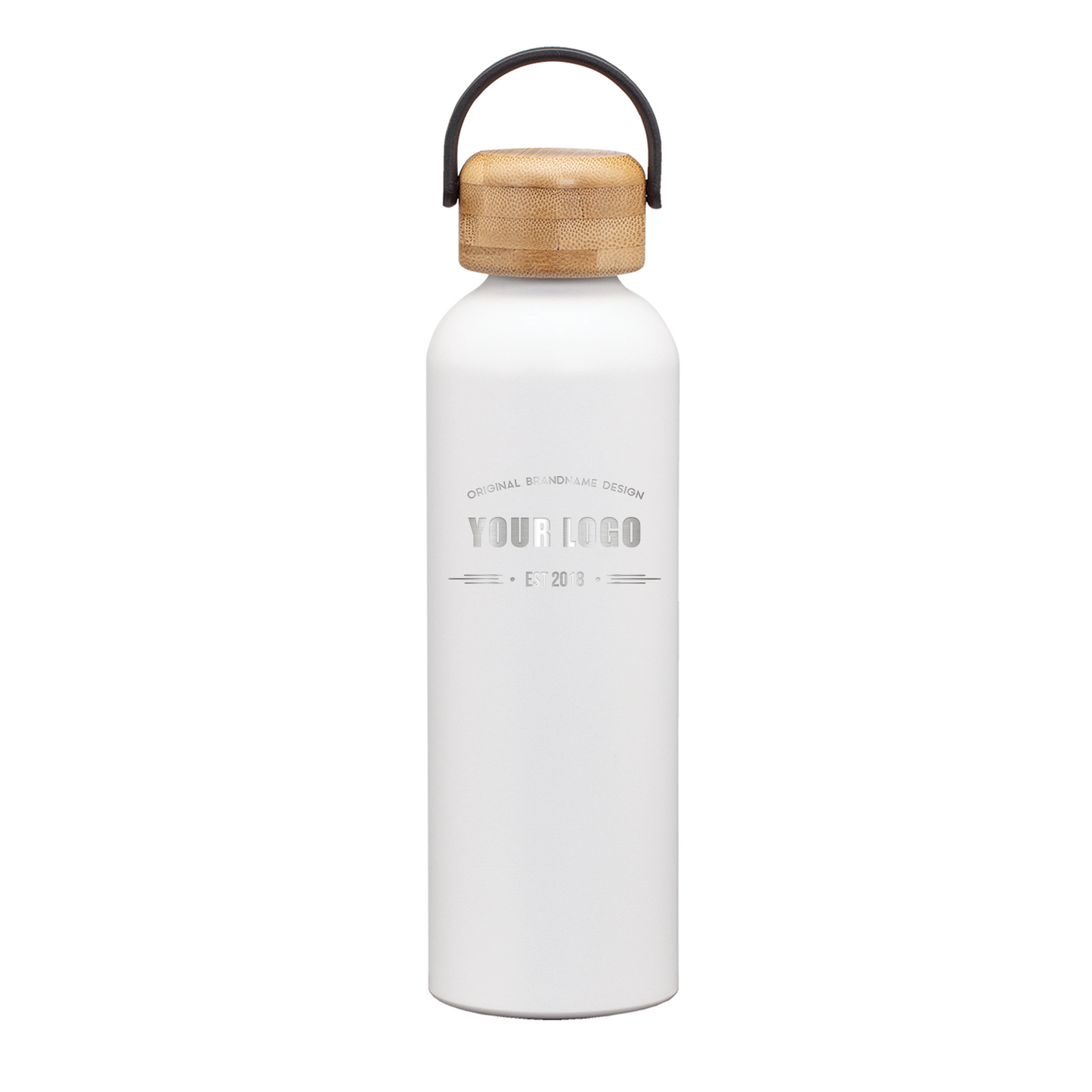 Greenstone Aluminum Water Bottles - 24oz - Laser Engraved Logo - 25pcs to Start
