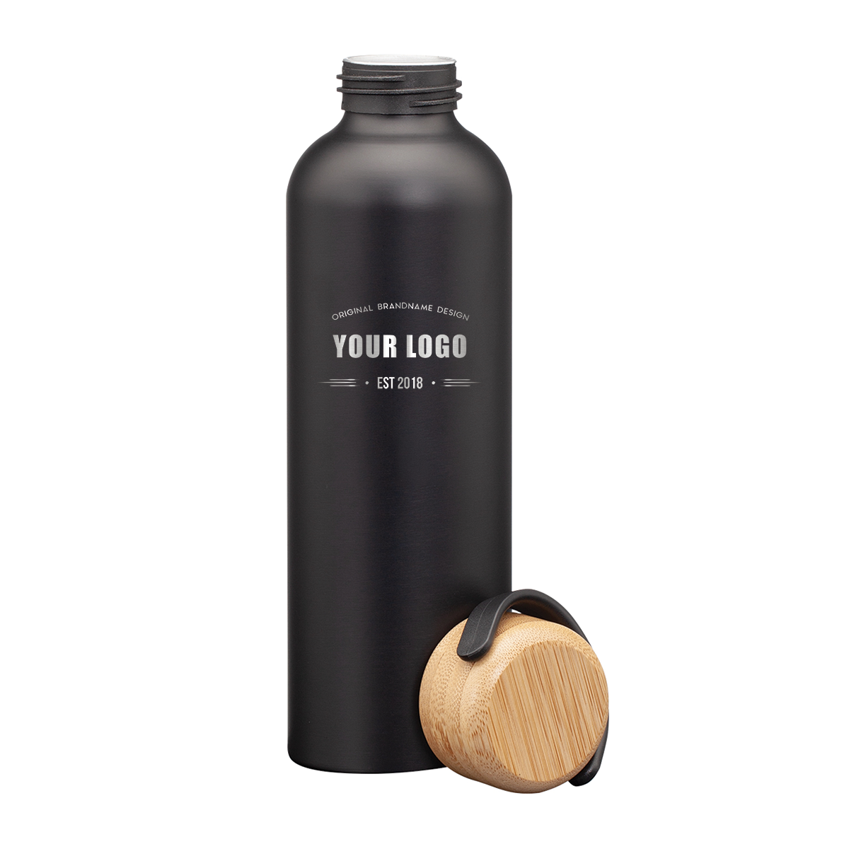 Greenstone Aluminum Water Bottles - 24oz - Laser Engraved Logo - 25pcs to Start