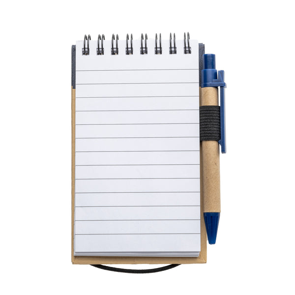 Recycled Flip-up Notepad and Pen Set  - Custom Logo Printed