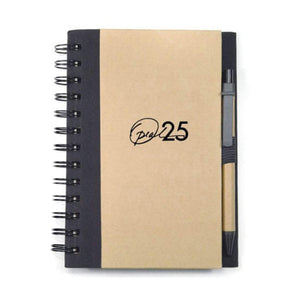 Spiral Bound Notebook & Harvest Pen Set  - Custom Logo Printed