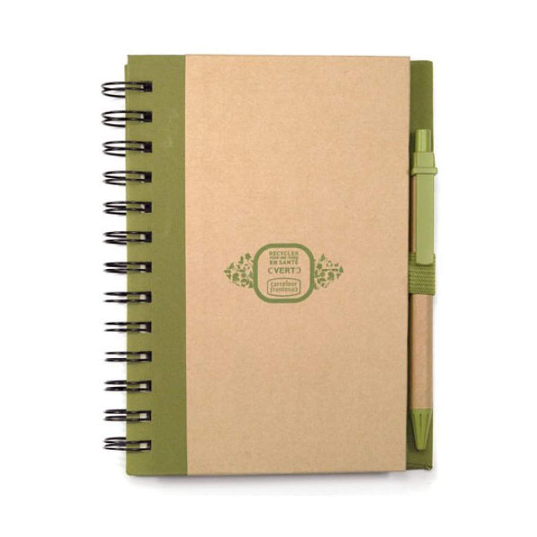 Spiral Bound Notebook & Harvest Pen Set - Custom Logo Printed