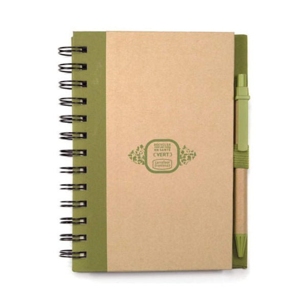 Spiral Bound Notebook & Harvest Pen Set  - Custom Logo Printed