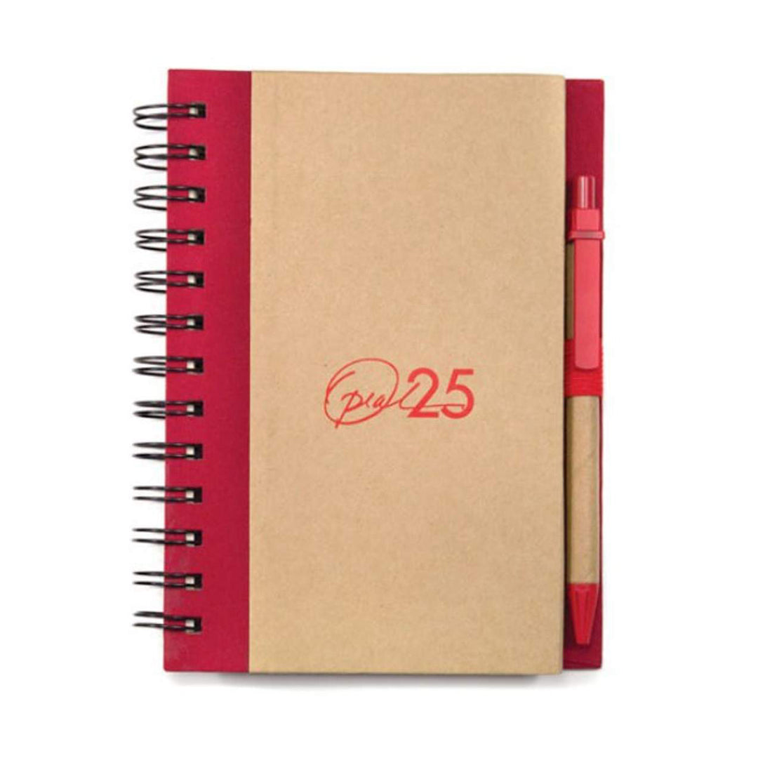 Spiral Bound Notebook & Harvest Pen Set - Custom Logo Printed