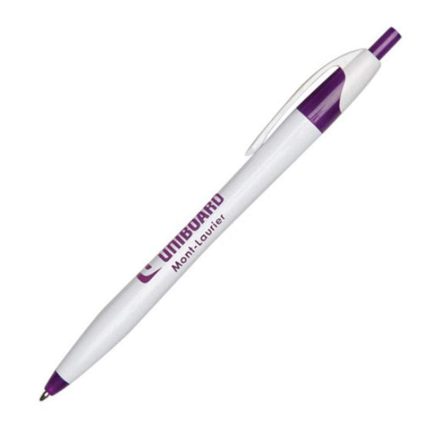 Verda Click-Action Plastic Ballpoint Pen - Single Colour Logo Printed