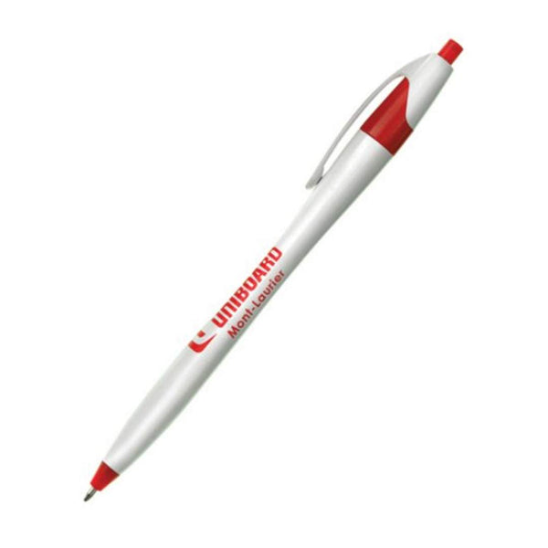 Verda Click-Action Plastic Ballpoint Pen - Single Colour Logo Printed