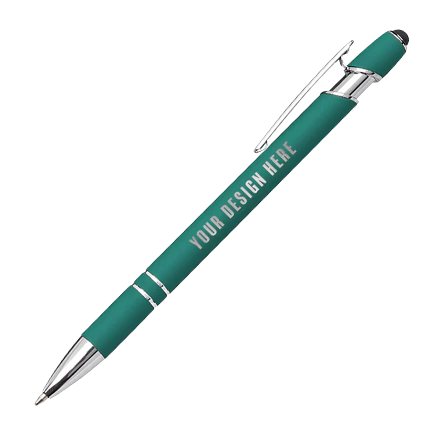 Kurt Soft Touch Metal Pen with Stylus - Laser Engraved Logo