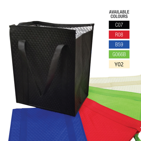 Thermal / Insulated Grocery Bag Bulk 10 pcs / Pack - 13"W x 10"D x 15"H - 2.5mm insulation