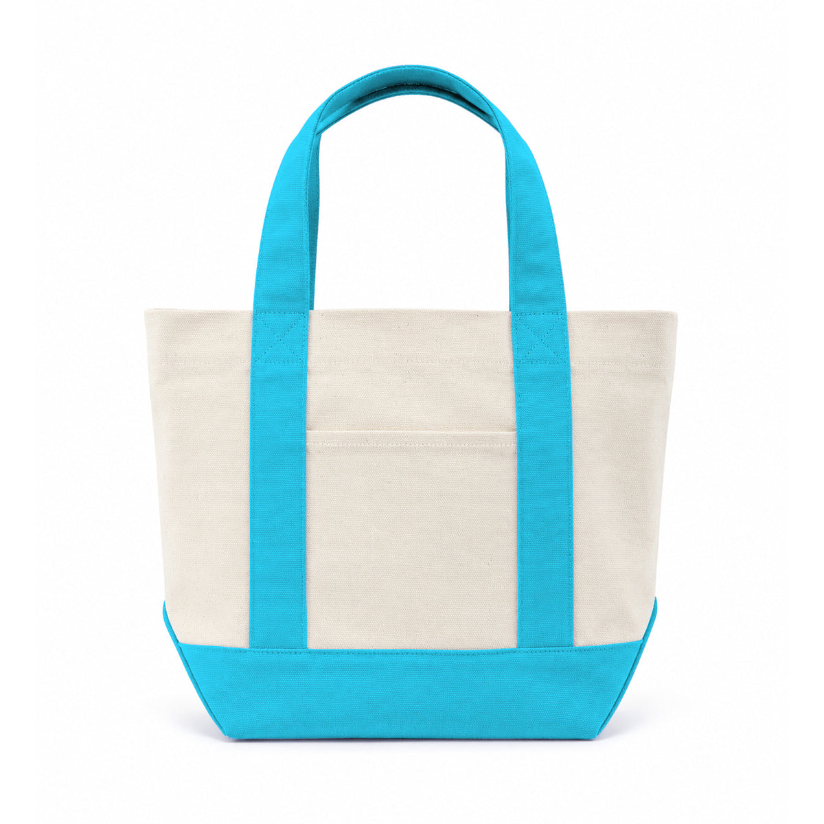 Trader Joe Mini Two-Tone Canvas Carryall Tote Bags Bulk 10 pcs/pack - 13"W x 5.5“Dx 11"H - 12oz