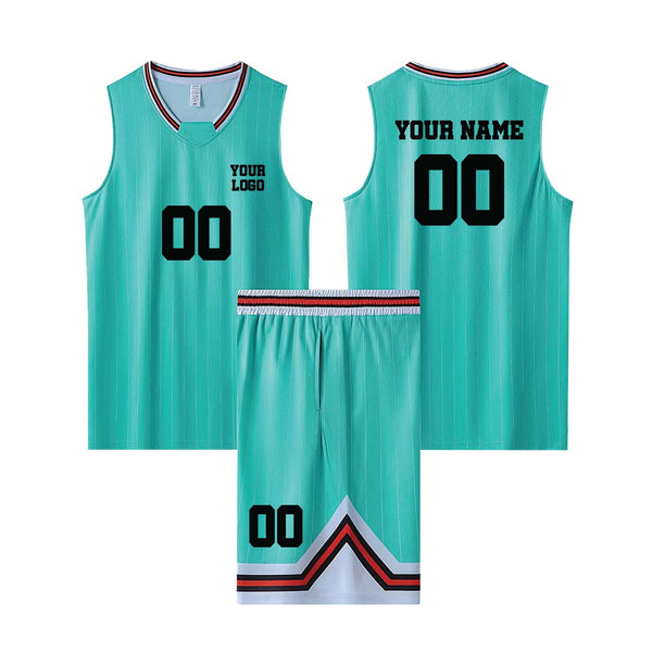 Adults Size Basketball Uniform with Jerseys and Shorts - Custom Team Logo, Name, and Number Printed