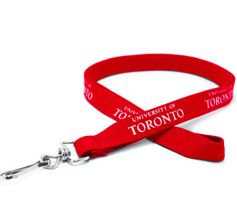 Single Colour Print Lanyards with Metal Lobster Clip