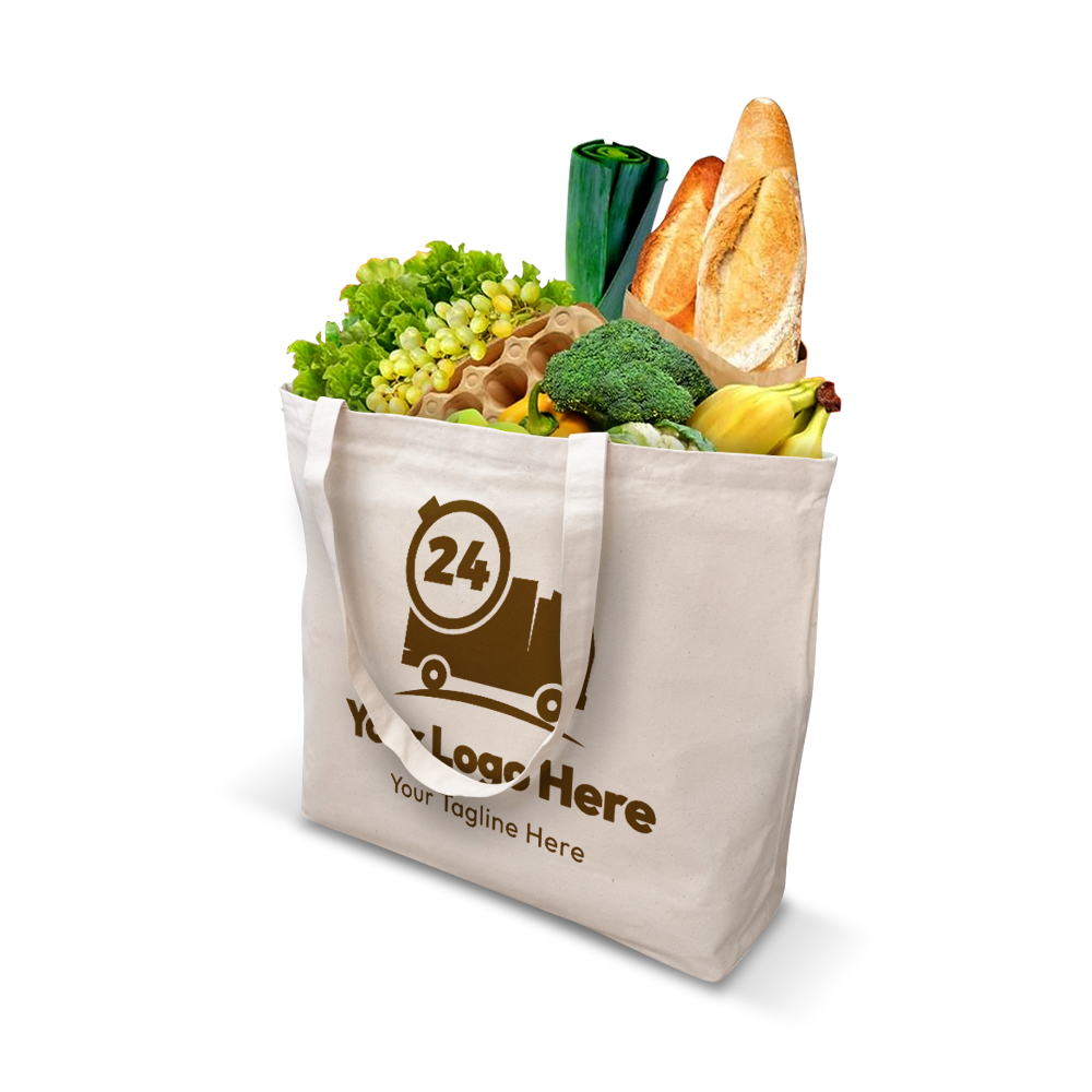 Canvas Tote Bag Jumbo Size 20”W x 5"D x 16”H - Heavy Duty 10oz