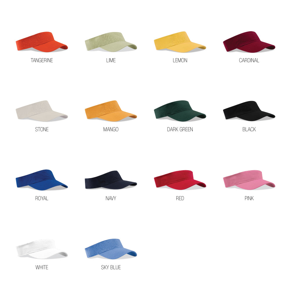 Washed Cotton Twill Visor