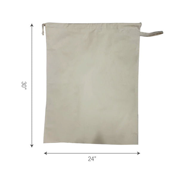 Canvas Accessory Drawstring Bag Bulk 10 pcs / Pack - 24"W x 30"H - 10oz