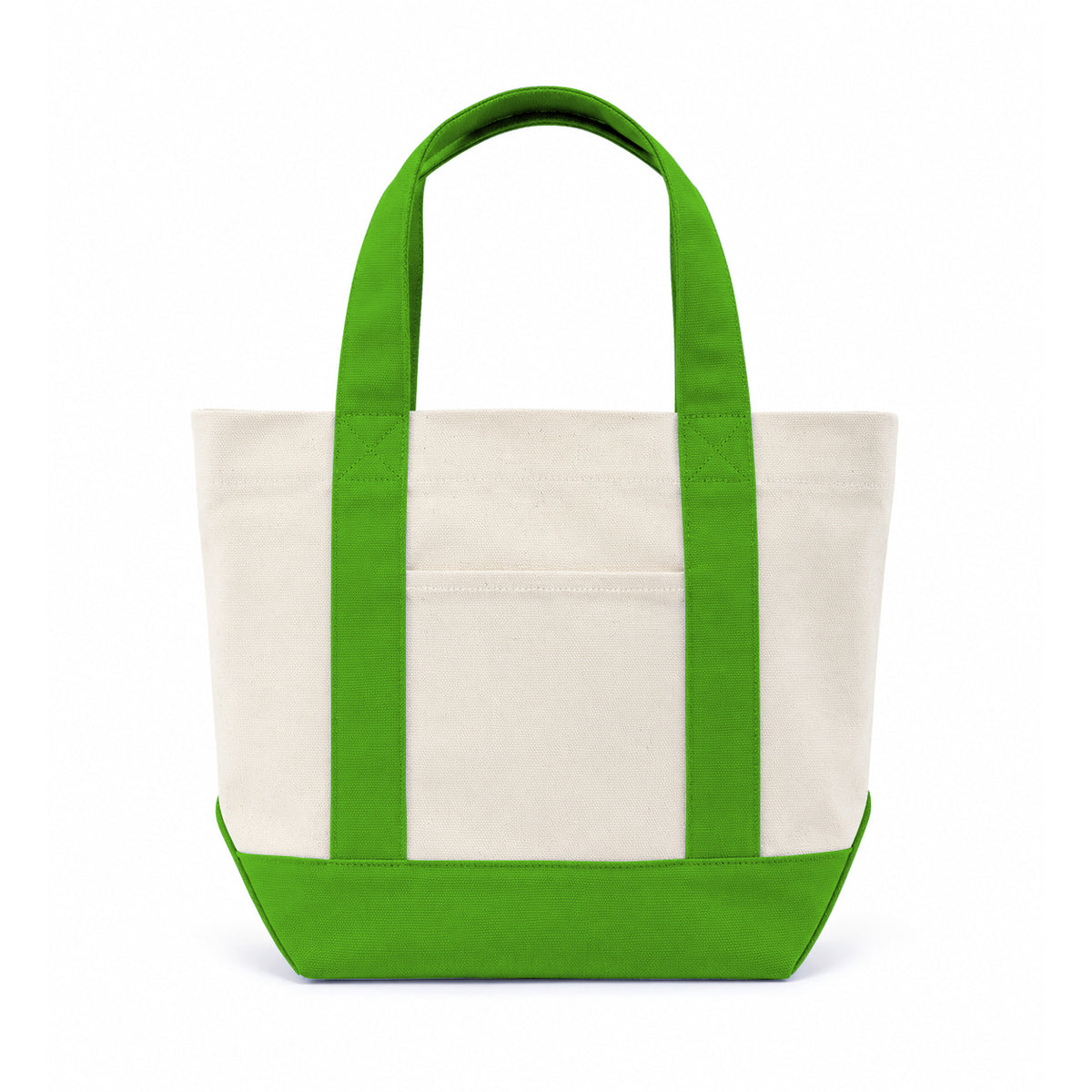 Trader Joe Mini Two-Tone Canvas Carryall Tote Bags Bulk 10 pcs/pack - 13"W x 5.5“Dx 11"H - 12oz