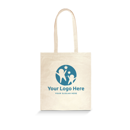 Budget Natural Canvas Tote Bag 15”W x 16”H - 5oz with 12" Long Handle