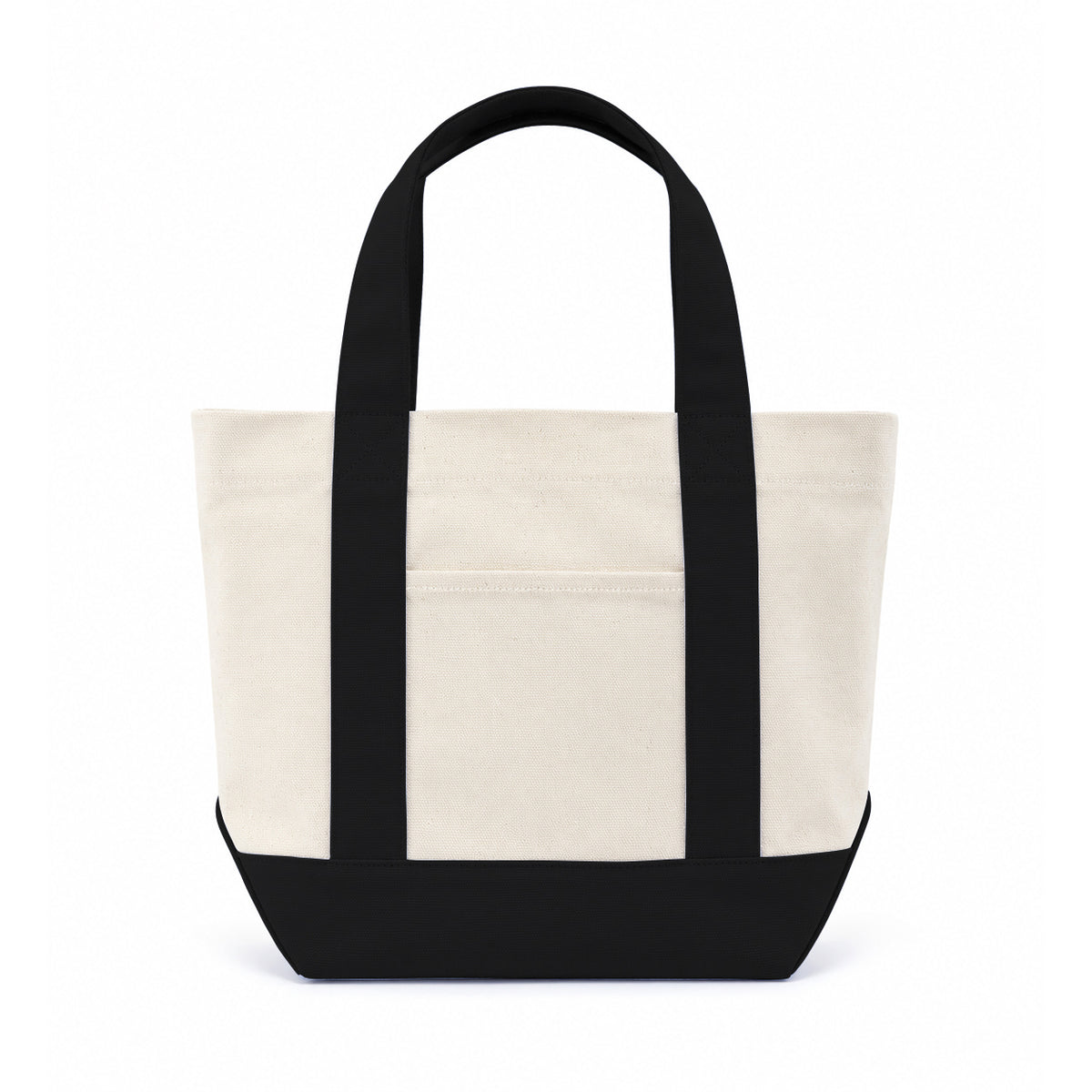 Trader Joe Mini Two-Tone Canvas Carryall Tote Bags Bulk 10 pcs/pack - 13"W x 5.5“Dx 11"H - 12oz