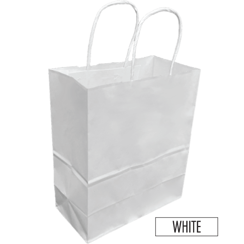 Plain white bags with handles sale