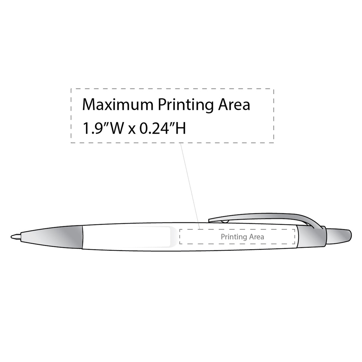 Promo Click-Action Plastic Ballpoint Pen - Single Colour or Full Color Printing