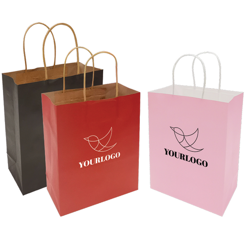 Bulk paper bags with logo hotsell