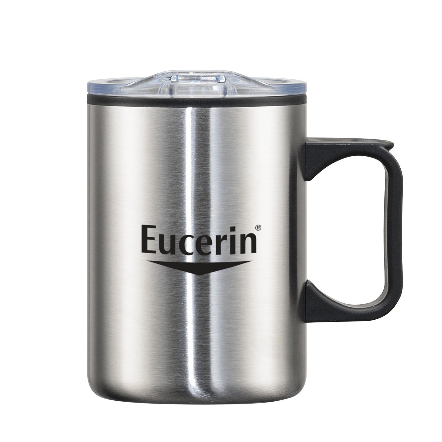 Lou Double Wall Camping Mug with Handle - 14oz - Custom Screen Printing or Full Colours Logo Printing