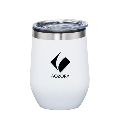 Ecrins Double-wall Tumbler Features BPA free lining and Stainless Steel Exterior - 12oz - Custom Screen Printing or Full Colours Logo Printing