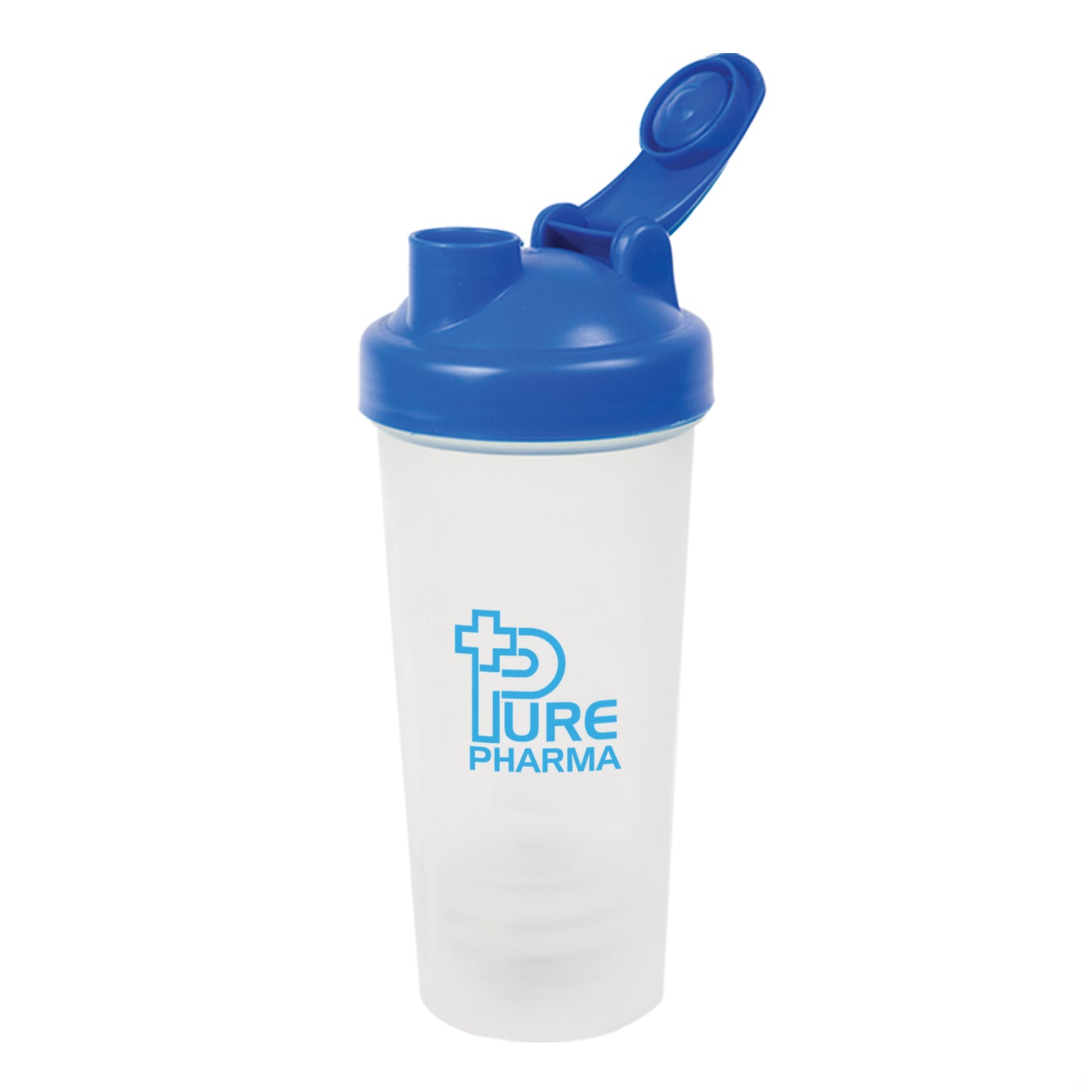 Shake Blender Bottle with Stainless steel mixing ball  - 20oz - Custom Screen Printing or Full Colours Logo Printing