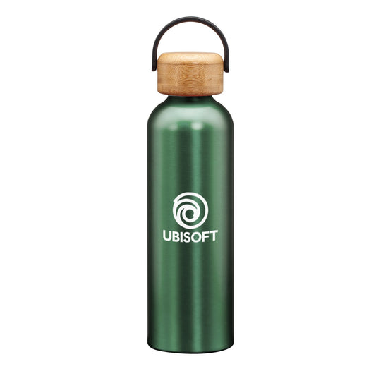 Greenstone Aluminum Water Bottles - 24oz - Custom Screen Printing or Full Colours Logo Printing