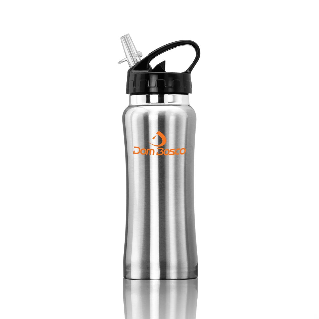 Clear Spout Sport Water Bottle Stainless Steel - 16oz - Custom Screen Printing or Full Colours Logo Printing