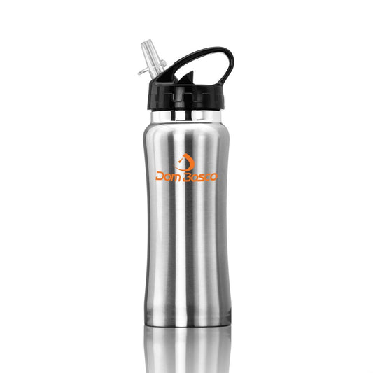 Clear Spout Sport Water Bottle Stainless Steel - 16oz - Custom Screen Printing or Full Colours Logo Printing
