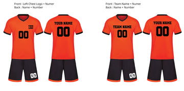 Soccer Uniform with Jerseys and Shorts - Custom Team Logo, Name, and Number Printed