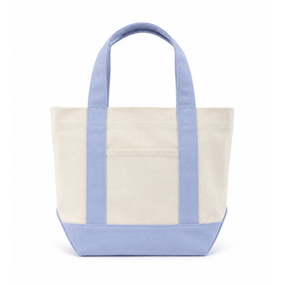 Trader Joe Mini Two-Tone Canvas Carryall Tote Bags Bulk 10 pcs/pack - 13"W x 5.5“Dx 11"H - 12oz