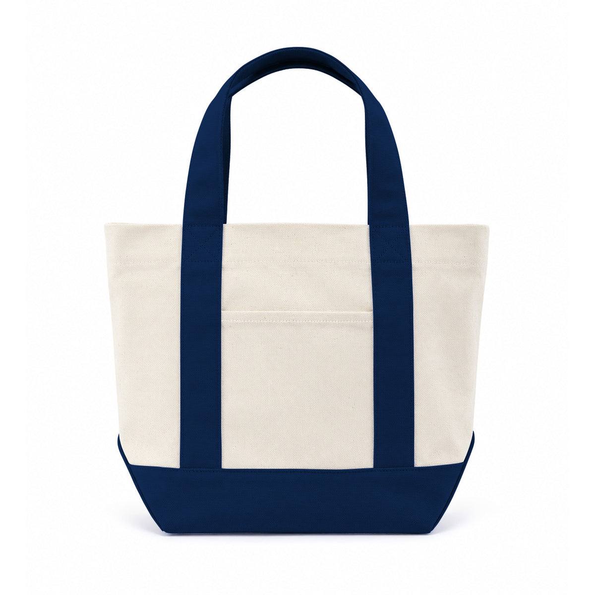 Trader Joe Mini Two-Tone Canvas Carryall Tote Bags Bulk 10 pcs/pack - 13"W x 5.5“Dx 11"H - 12oz