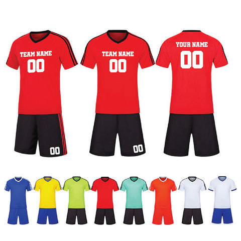 Soccer Uniform with Jerseys and Shorts - Custom Team Logo, Name, and Number Printed