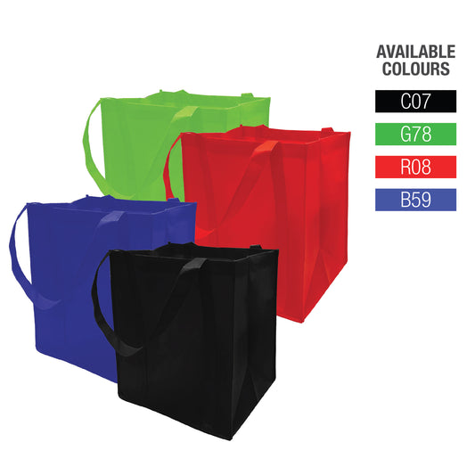 Collection of shopping bags in different colors