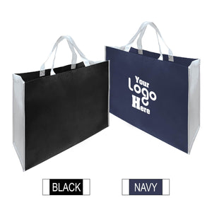 Jumbo Heavy Duty 2 Tone Mixed Colour Promotional Non-woven Shopping Bags -Extra Large 20"W x 8"D x 16"H - 100gsm