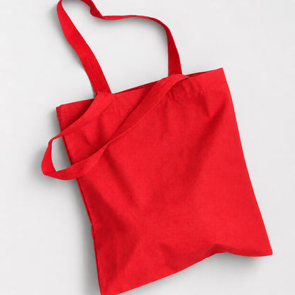 Signature Canada Red Canvas Tote Bags Bulk 10 pcs / Pack - 15"W x 16"H - 5oz
