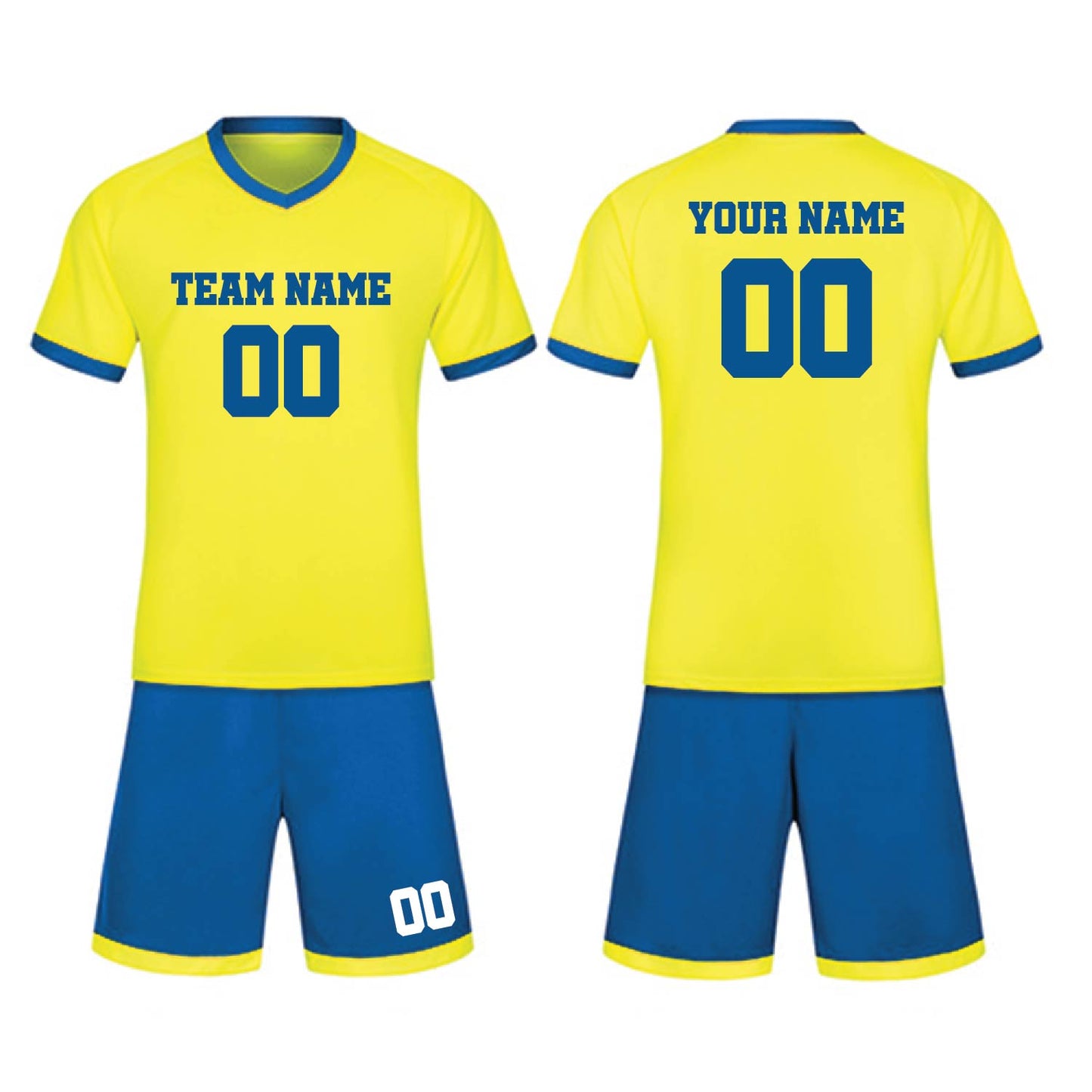 Soccer Uniform with Jerseys and Shorts - Custom Team Logo, Name, and Number Printed