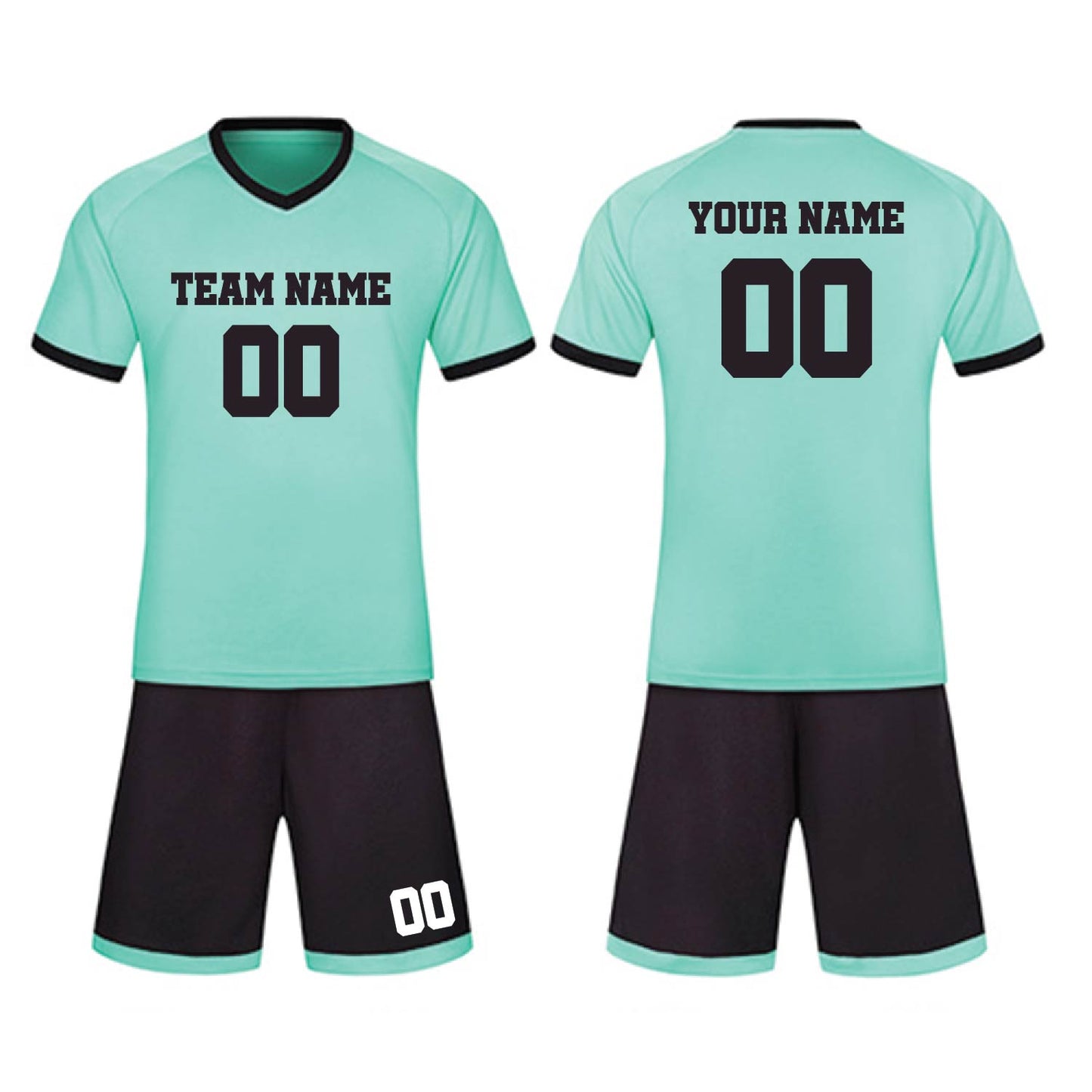 Soccer Uniform with Jerseys and Shorts - Custom Team Logo, Name, and Number Printed