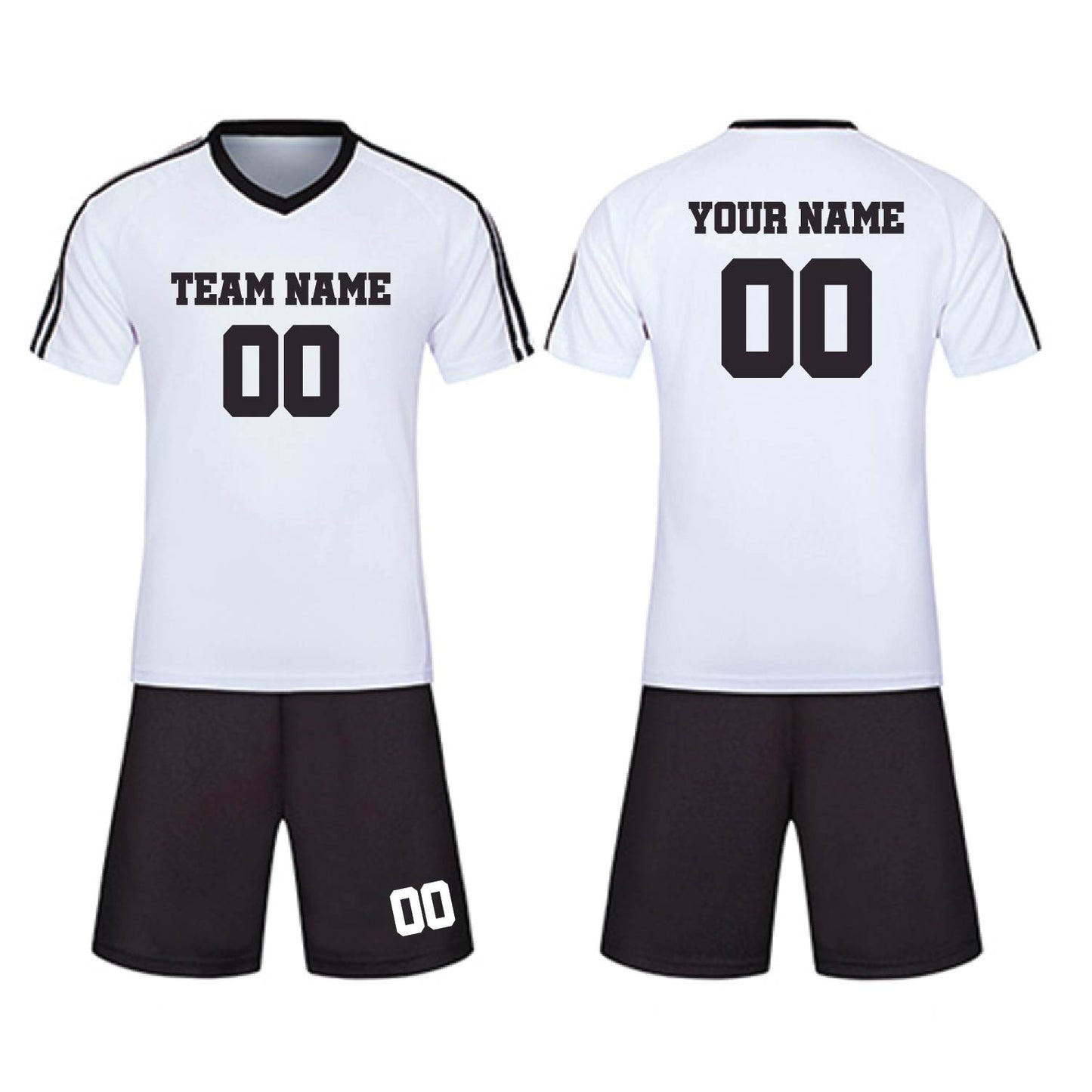 Soccer Uniform with Jerseys and Shorts - Custom Team Logo, Name, and Number Printed