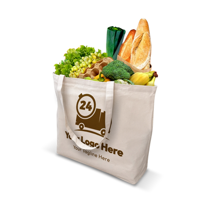 Canvas Tote Bag Jumbo Size 20”W x 5"D x 16”H - Heavy Duty 10oz