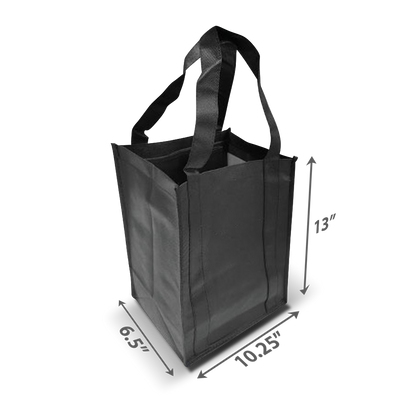 6-Bottle Non-Woven Wine Bag 10.25”W x 6.5"D x 13”H - 100gsm