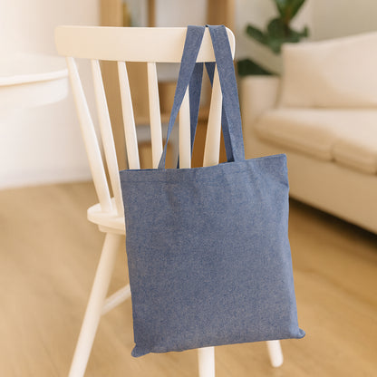 Cotton Blue Tote Bags Best Value 5oz - 15"W x 16"H