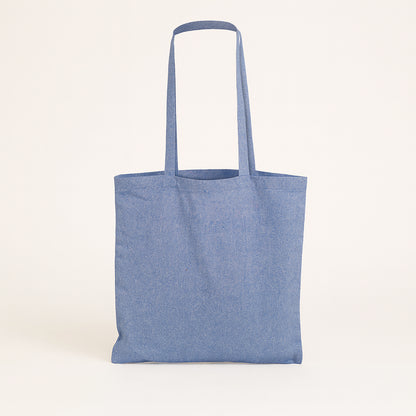 Cotton Blue Tote Bags Best Value 5oz - 15"W x 16"H